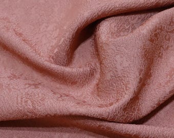 Vintage Japanese Silk Kimono Fabric: Light Pink Tango Chirimen, 60 Inches