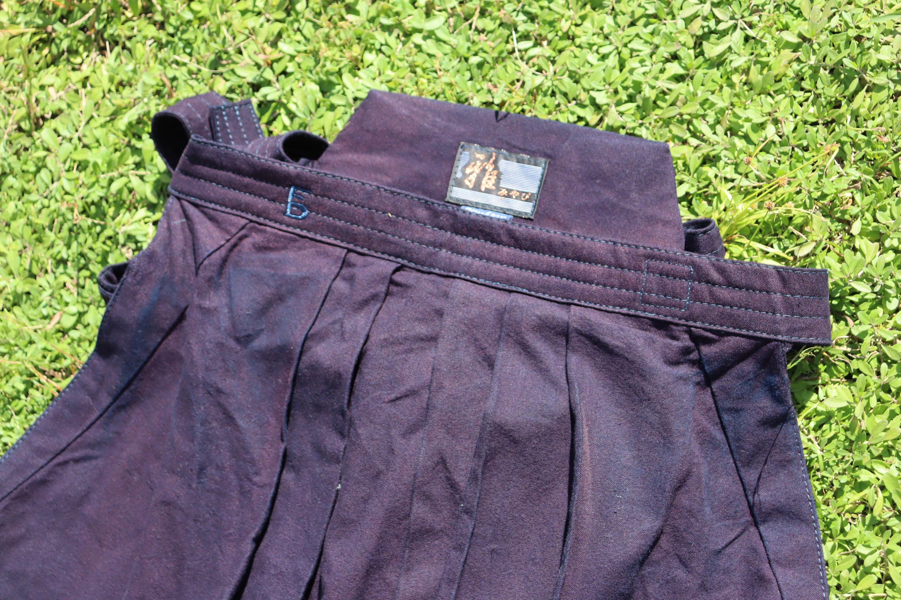 Vintage Japanese Indigo Cotton Hakama Pants for a 5 5-POCKET HAKAMA TROUSERS / INDIGO