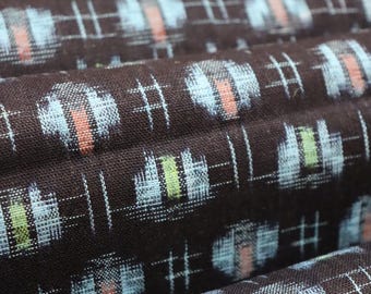 72" Vintage Japanese Indigo Kasuri Ikat Cotton Fabric