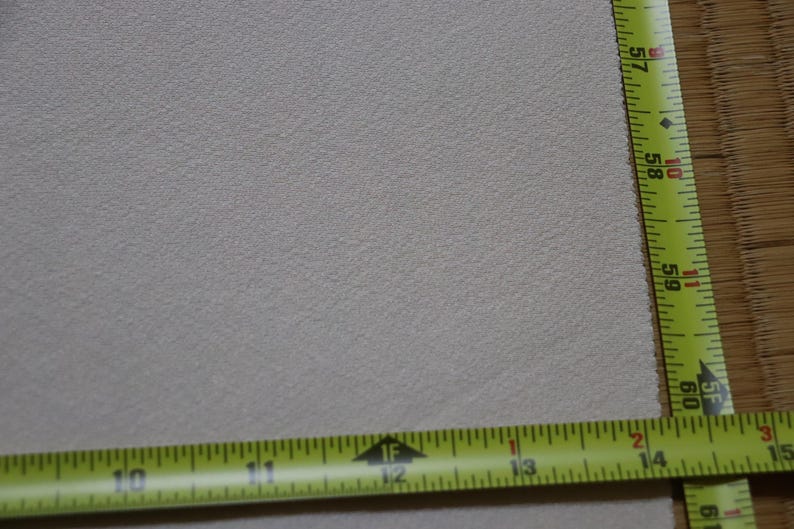 Vintage Hama Chirimen Silk Fabric, Cream Ivory, 60" x 14" image 13