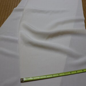 Vintage Hama Chirimen Silk Fabric, Cream Ivory, 60" x 14" image 8