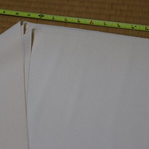 Vintage Hama Chirimen Silk Fabric, Cream Ivory, 60" x 14" image 16