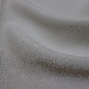 Vintage Hama Chirimen Silk Fabric, Cream Ivory, 60" x 14" image 10