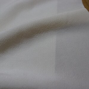 Vintage Hama Chirimen Silk Fabric, Cream Ivory, 60" x 14" image 11