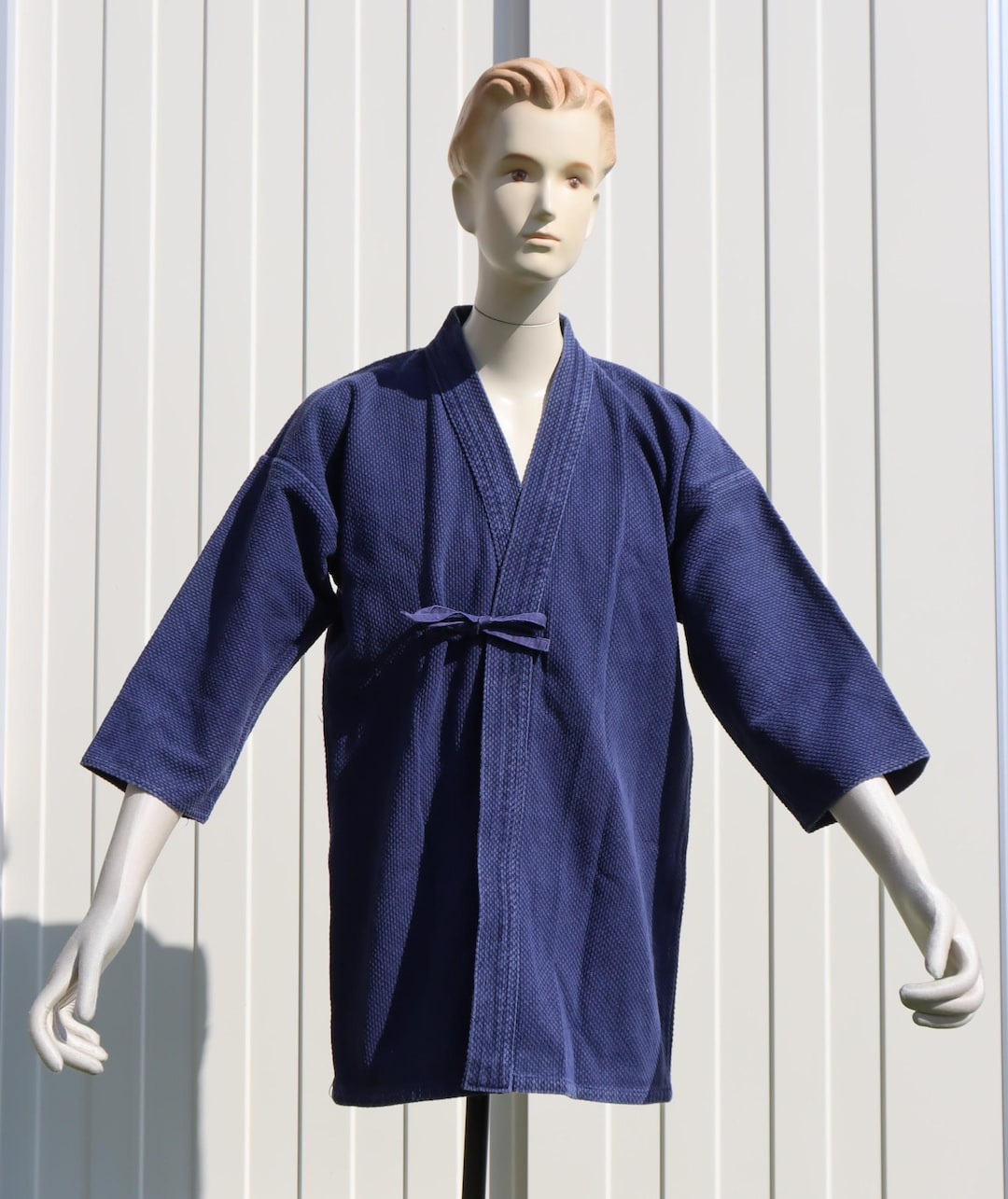 Size #3 Vintage Aizome Indigo Cotton Kendo Gi Jacket: Japanese