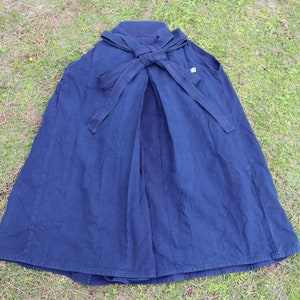 Vintage Japanese Indigo Cotton Hakama Kendo Aikido Budo Samurai for 5 FEET 4" PERSON