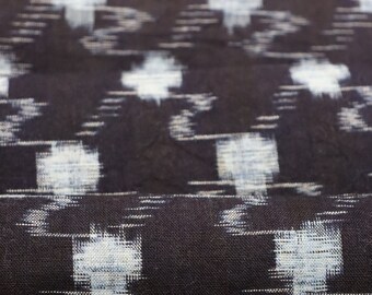 Vintage Japanese Indigo Kasuri Ikat Cotton Fabric (60")