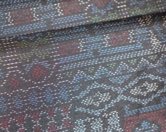 Oshima Tsumugi 3 #B BY THE YD Silk Bolt Japanese Kimono Fabric Natural Dyed BS60 Oshima Tsumugi 3 #B BY THE YD Silk Bolt Japanese Kimono Fabric Natural Dyed BS60