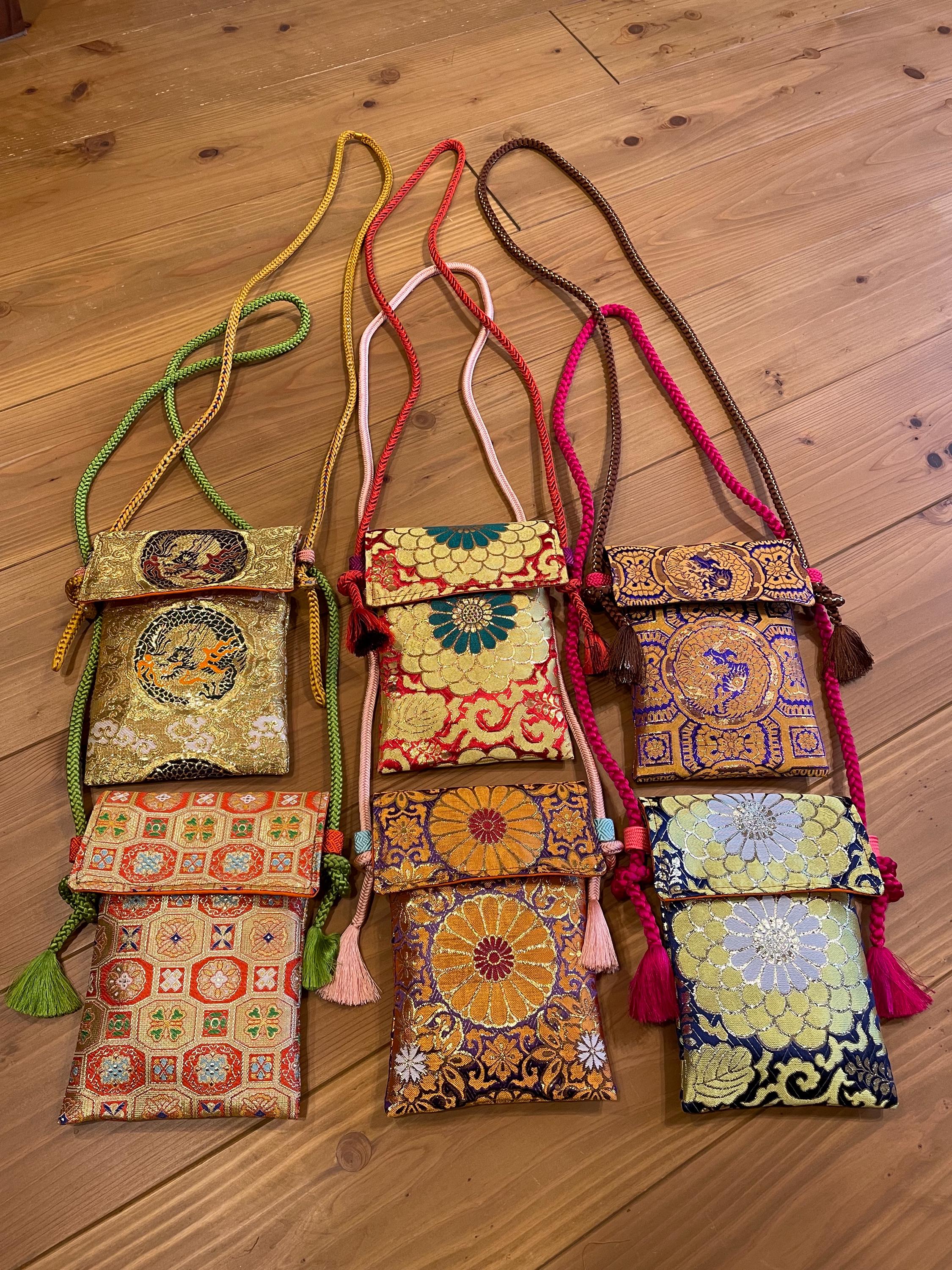 Choice of One Vintage Japanese Obi Upcycled Envelope Purse Small Crossbody Mobile Phone Sacoche Mobile Pouch Smartphone Pouch Cell Phone Bag
