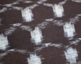Vintage Japanese Indigo Kasuri Ikat Cotton Fabric (58")