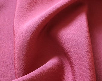 60 Inches Vintage Japanese Tango Chirimen Crepe Smooth Gradation Gray Pink Silk Kimono Fabric