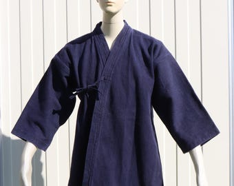 Medium Size #4 Vintage Japanese Indigo Sashiko Boro Kendo Gi Jacket