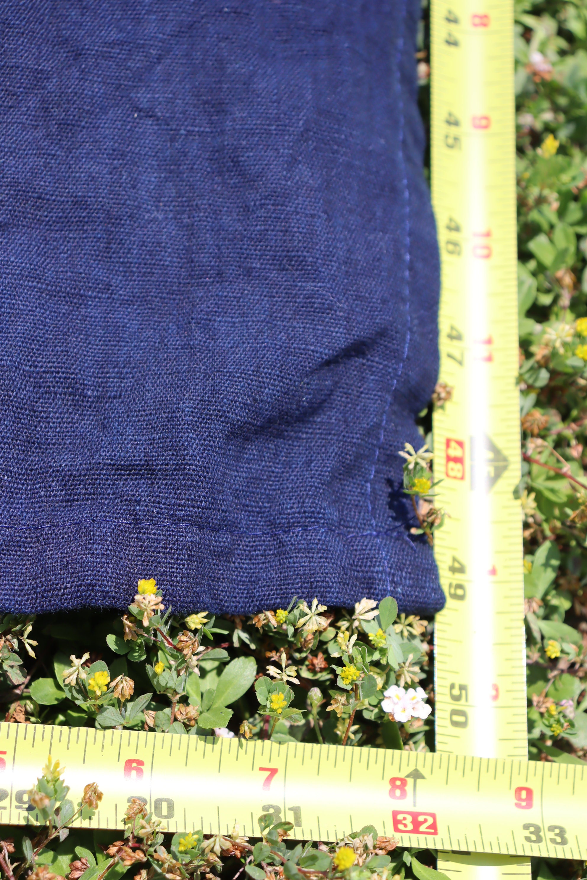 Vintage Rústico japonés oscuro índigo algodón teñido Homespun | Etsy