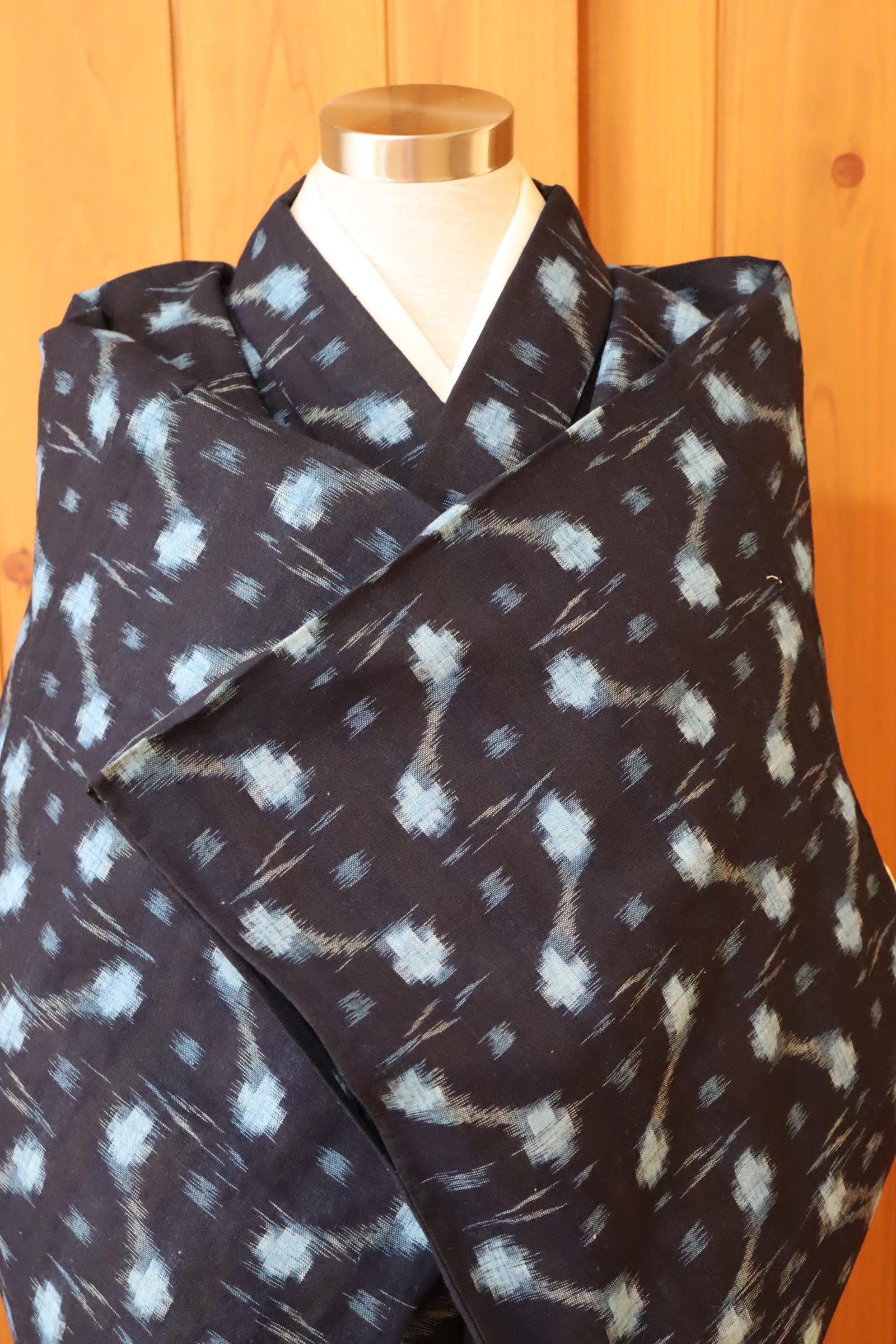 old india fabric インド綿　羽織 vintage ヴィンテージ 1990's Retro Old BRUNO Unique Woven Pattern Poly Rayon