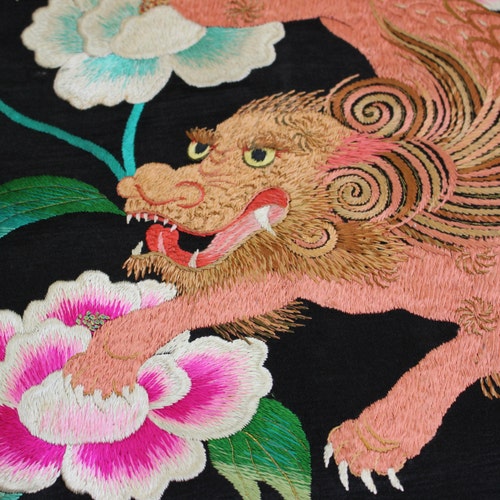 60 Inches Vintage Japanese Woven Floral Yuki Tsumugi Pongee