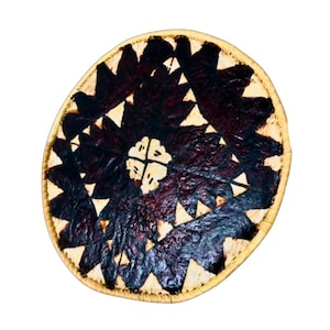 12” Fijian Tapa Round Mat Art