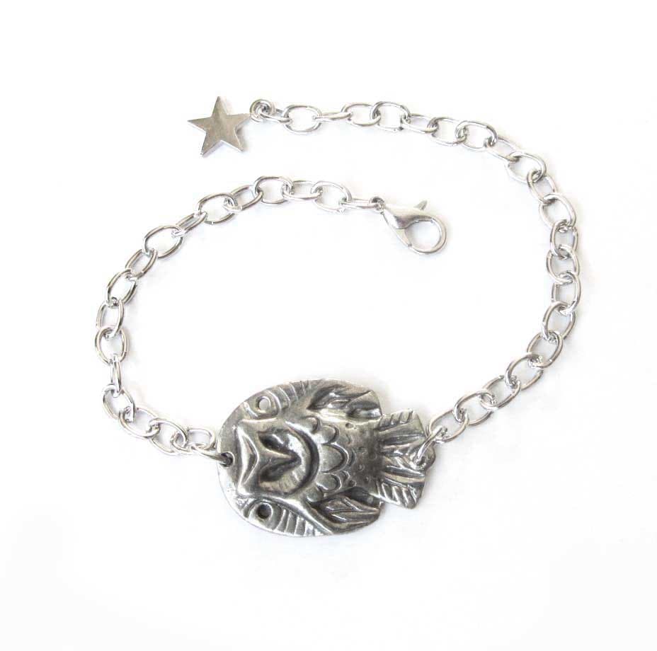 Barn Owl bracelet artisan barn owl bangle owl totem jewelry