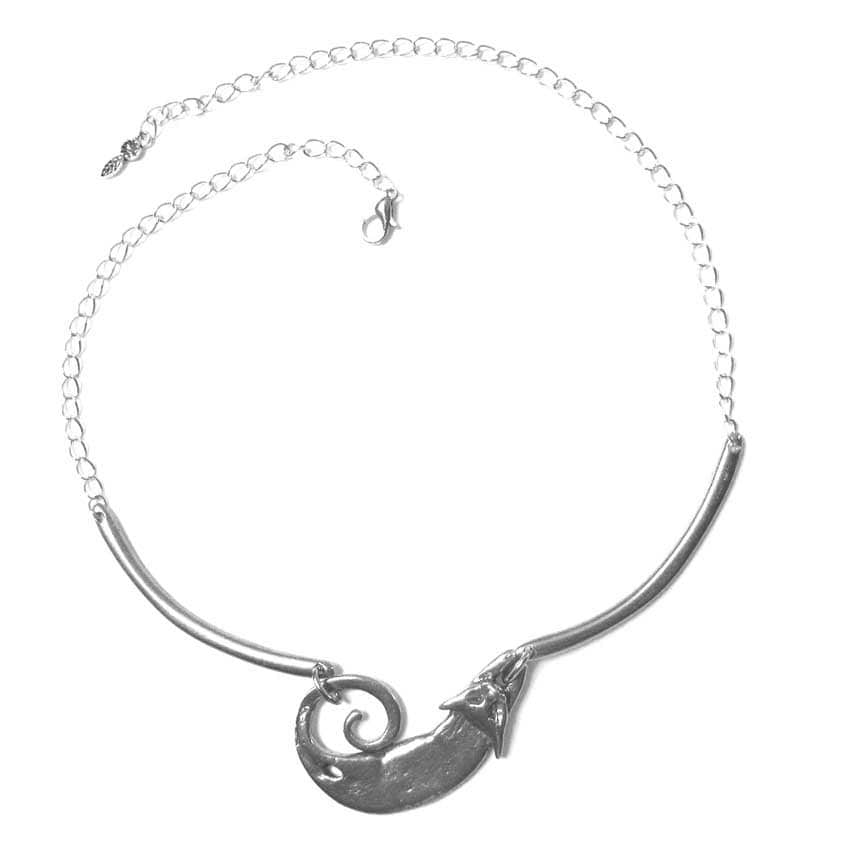 Cat Necklace Choker Original Cat Statement Necklace Lead Free Pewter - Etsy