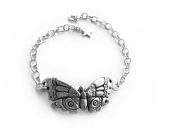 Butterfly bracelet statement jewelry Art Deco Moth bangle FREE SHIPPING USA
