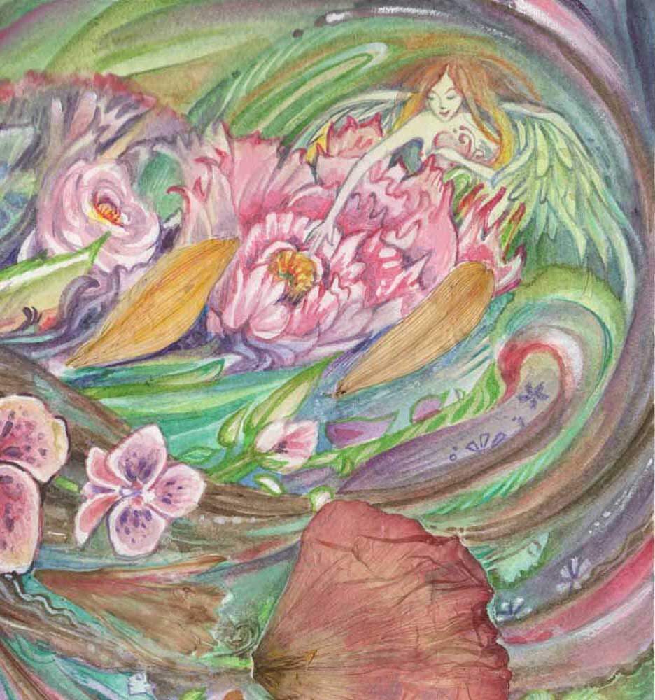 Spring Queen Flower Goddess Art Print - Etsy