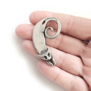 Cat brooch pewter cat pin an original cat jewelry design cat lover gift from my own original carving!