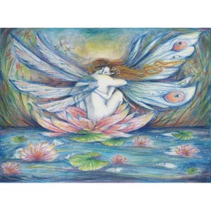 The Lillypond Fairy Lovers art print