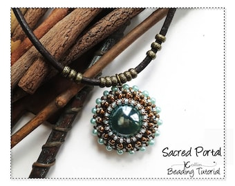 Bead-Encased Marble Pendant Beading Tutorial: Perfect for Accomplished Beginner Beaders - SACRED PORTAL