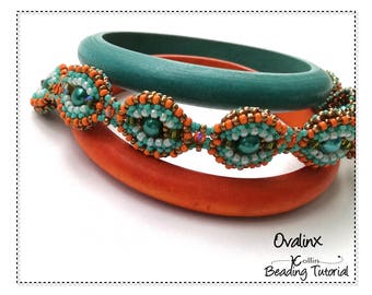 Ovalinx Bracelet Beading Pattern: Right Angle Weave Tutorial