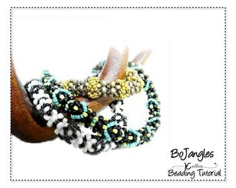 Beading Patterns, CRAW Bangles Pattern, Beading Tutorial,  BOJANGLES