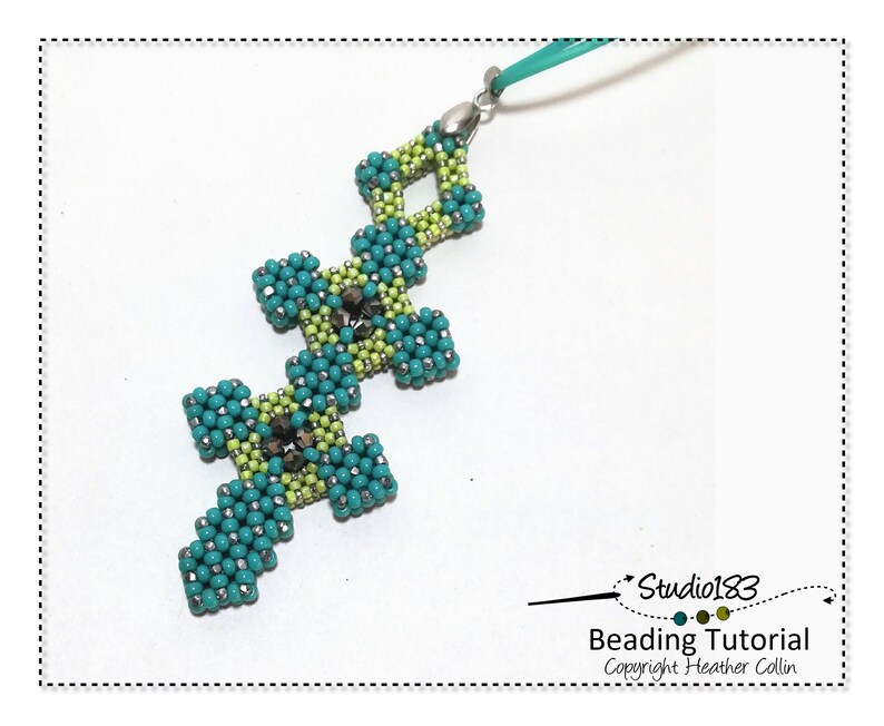 Beading Patterns Cubic Right Angle Weave Cross Pattern Etsy