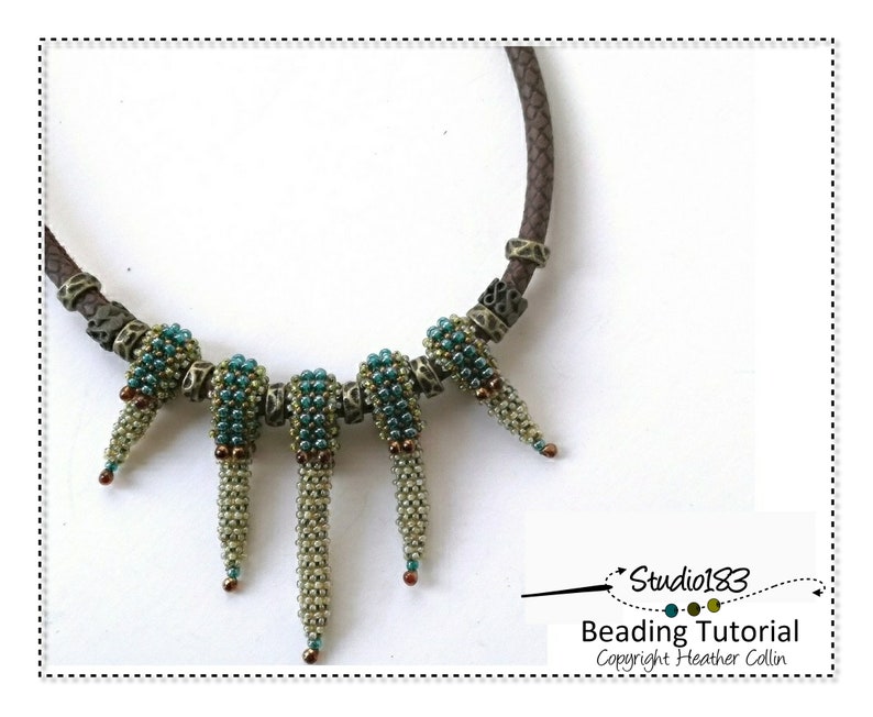 Craw Pattern CRAW Beading Patterns, Cubic Right Angle Weave Necklace Pattern ...