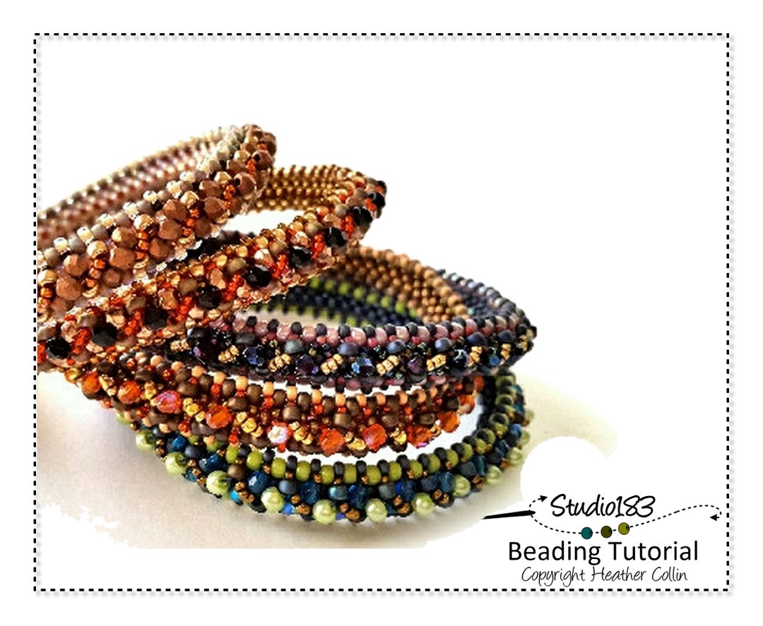 Craw Pattern CRAW Beading Pattern: Cubic Right Angle Weave Bangle Tutorial - Etsy