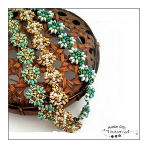 Dandelion Bracelet Beading Pattern: Super Duo Bead Tutorial