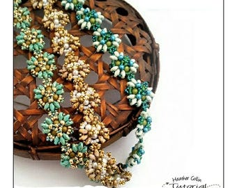Pusteblumen Armband Perlenmuster: Super Duo Bead Anleitung