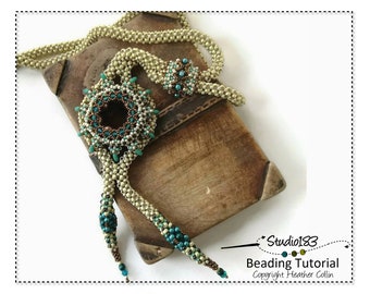 CRAW Lariat Beading Pattern: Donut Pendant Tutorial (Digital Download)