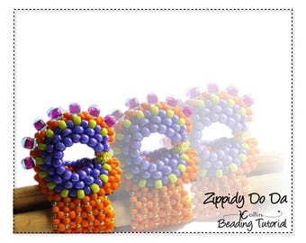 Rooster Ring Beading Pattern: CRAW Ring & Earring Tutorial (Digital Download)