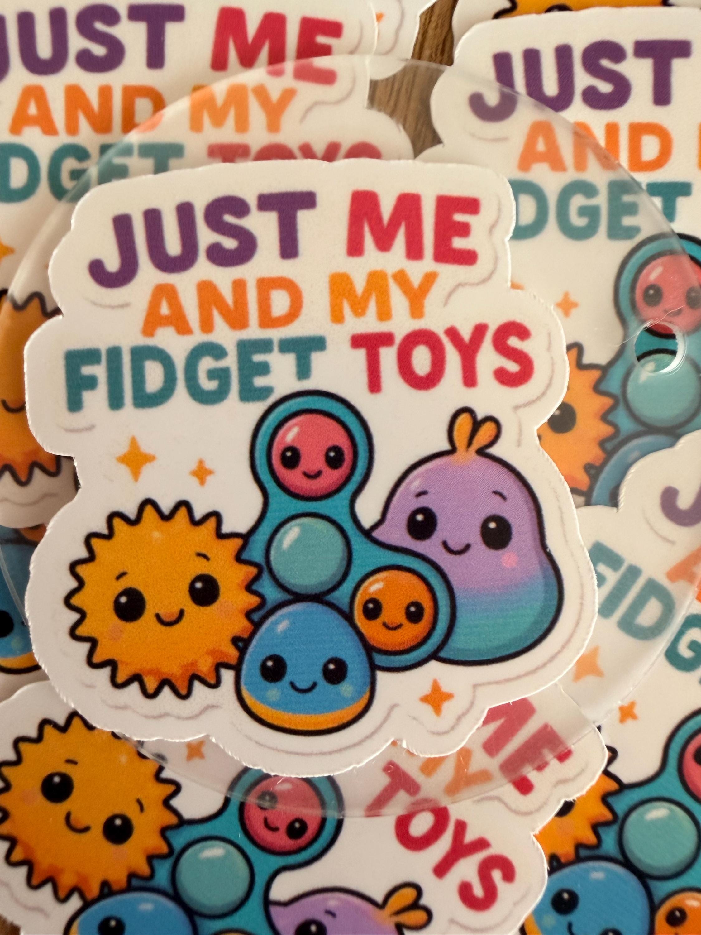 Kawaii Fidget Toy Sticker: ADHD Mental Wellness Vinyl Decal - Etsy