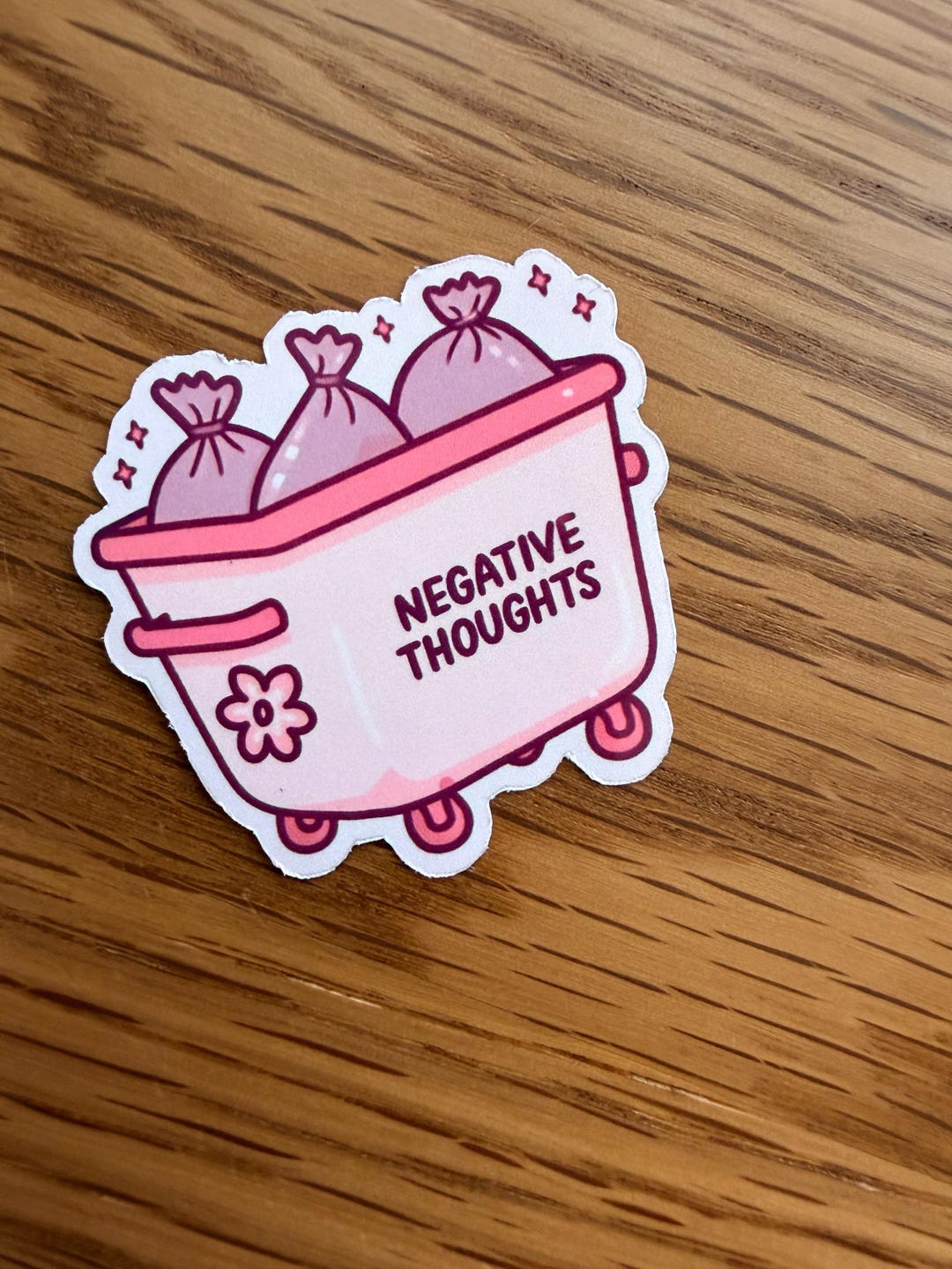 Negative Thoughts Sticker; Mental Health Self Care Decal - Etsy