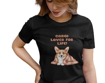 Corgi Lover For Life T-shirt | Corgi Dog Illustration Tee