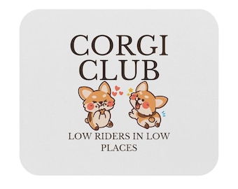 Corgi Club Low Riders Mouse Pad | Cute Corgi Desk Mat