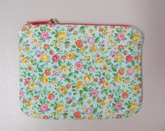 Colorful Floral Change Purse