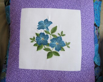 Embroidered Throw Pillow