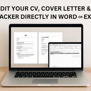 Job Search Bundle – Resume Template, Cover Letter, Job Tracker, Career Guide, Digital CV Kit (PDF + Editable)