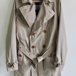 Burberry Brit Kensington Trench Coat - Men&#39;s Beige Belted Designer Jacket