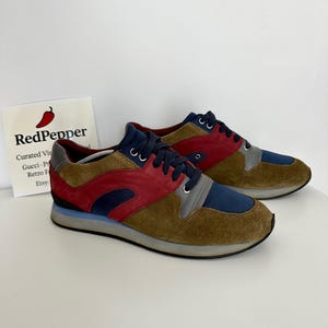 Dior Homme Suede Low Top Sneakers – Multicolor – US 10 – Authentic Men&#39;s Designer Shoes