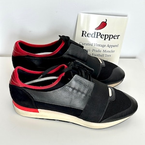 Balenciaga Race Low Top Sneakers – US 10.5 – Authentic Designer Shoes – Pre-Owned