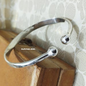 Armring i 925 sterlingsilver, handgjort vridmomentarmband, justerbart stapelbart armband