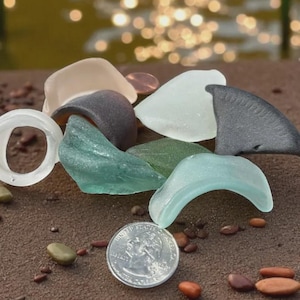 Genuine River Sea Glass – Set of 8 Naturally Weathered Hudson Finds for Jewelry Making, Resin Art, Coastal Crafts, Witchy Decor & More