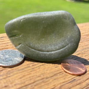 Thick Green Sea Glass – Genuine Frosted Beach Glass for Jewelry Making, Coastal Crafts, Resin Art & Nautical Décor