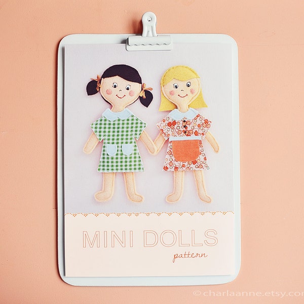 mini dolls pdf pattern/tutorial